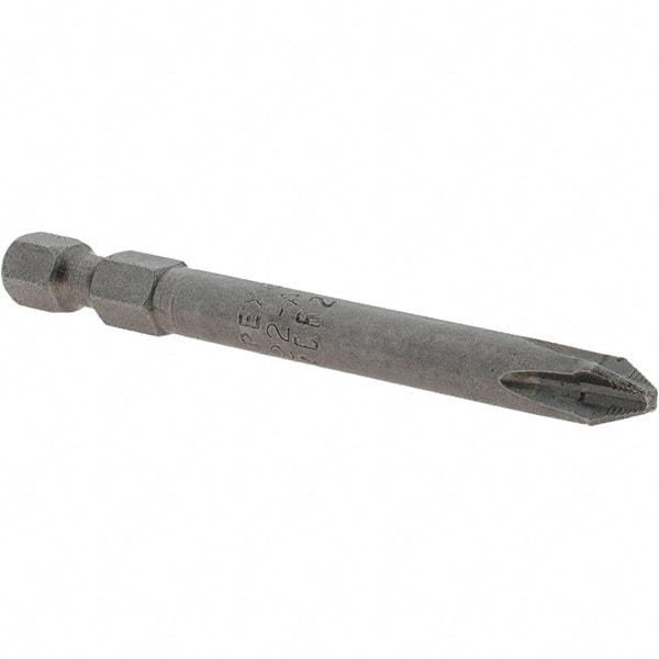 Apex - #2 Phillips Screwdriver Bit - 1/4" Hex Drive, 3/4" OAL - A1 Tooling