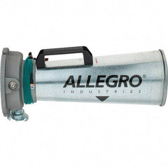 Allegro - 16-3/4 Inch Long, Galvanized Steel Venturi Style Pneumatic Blowers - 1/2 Inch NPT, 7.31 Inch Base Diameter, 6 Inch Face Diameter - A1 Tooling