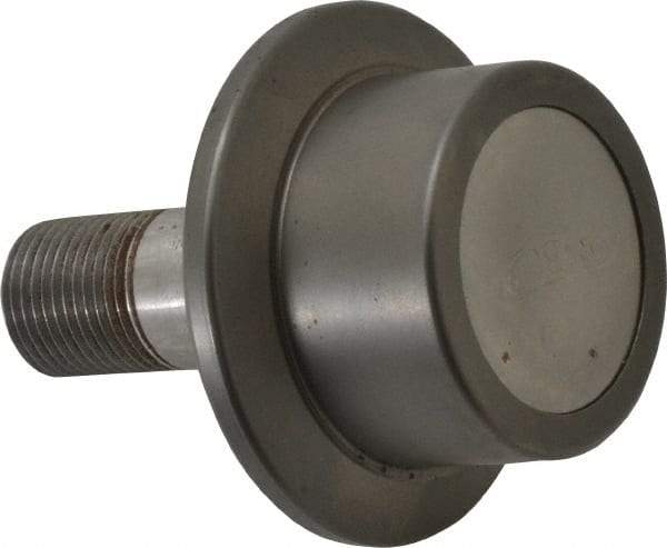 Osborn International - 1-3/4" Roller Diam x 1-3/16" Width, 3/4" Stud Diam x 1-3/4" Length, Flanged Concentric Stud Load Runner - Steel, 7/8" Thread Length, 3/4-16 Thread, 2-15/16" OAL, 1,100 Lb Dynamic Cap - A1 Tooling