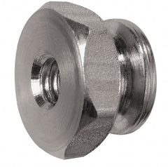 Electro Hardware - #8-32 UNC Thread, Uncoated, Grade 303 Stainless Steel Hex Thumb Nut - A1 Tooling