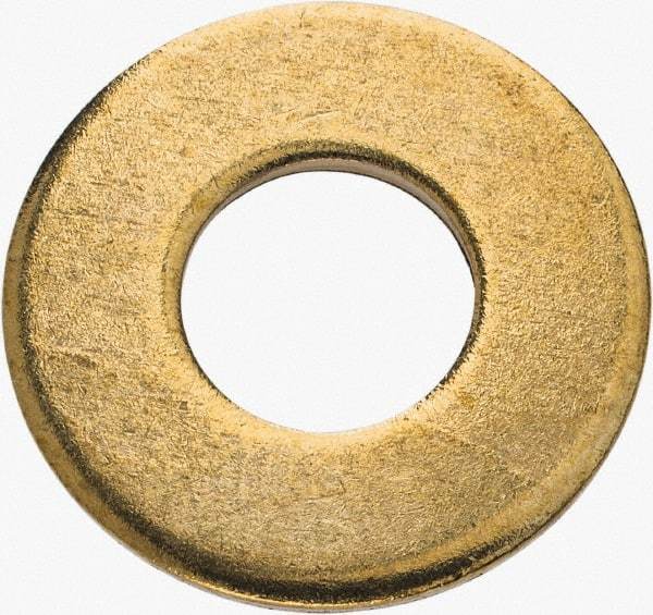 Value Collection - 5/16" Screw, Brass Standard Flat Washer - 0.34" ID x 3/4" OD, 0.062" Thick, Plain Finish - A1 Tooling