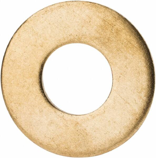 Value Collection - 7/16" Screw, Brass Standard Flat Washer - 0.531" ID x 1-1/4" OD, 0.081" Thick, Plain Finish - A1 Tooling