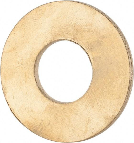 Value Collection - 3/4" Screw, Brass Standard Flat Washer - 0.812" ID x 1-7/8" OD, 0.114" Thick, Plain Finish - A1 Tooling