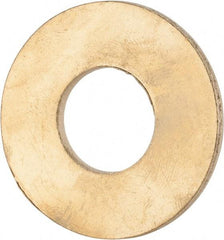 Value Collection - 3/4" Screw, Brass Standard Flat Washer - 0.812" ID x 1-7/8" OD, 0.114" Thick, Plain Finish - A1 Tooling