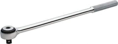 Proto - 1/2" Drive Round Head Standard Ratchet - Chrome Finish, 16" OAL, 72 Gear Teeth, Standard Head - A1 Tooling