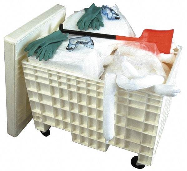 PRO-SAFE - Hazardous Materials Spill Kit - HDPE Mobile Spill Cart - A1 Tooling