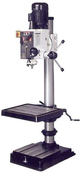 Jet - 20" Swing, Geared Head Drill Press - 12 Speed, 2 hp, Three Phase - A1 Tooling