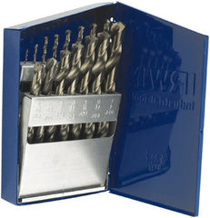 Irwin - 1/16 to 1/2", 135° Point, Bright Finish, Cobalt Jobber Length Drill Bit Set - A1 Tooling