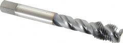 OSG - 7/16-20 UNF 3 Flute Modified Bottoming Spiral Flute Tap - Vanadium High Speed Steel, TiCN Finish, 3-5/32" OAL, Right Hand Flute, Right Hand Thread, Oversize, H7, Series 290 - A1 Tooling