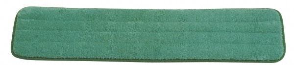 Rubbermaid - 24-1/2" Long x 5-1/2" Wide Microfiber Dust Mop Pad - Hook & Loop, Green - A1 Tooling