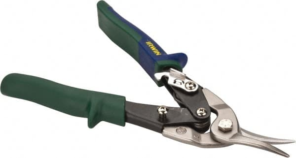 Irwin - 1-5/16" Length of Cut, Right Pattern Aviation Snip - 10" OAL, ProTouch Handle, 18 AWG Steel Capacity - A1 Tooling