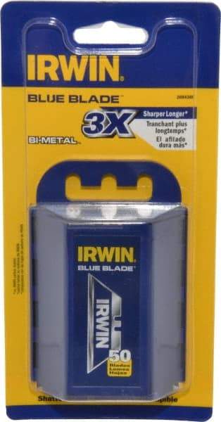 Irwin - 50 Piece Bi-Metal Utility Knife Blade - 2-3/8" OAL - A1 Tooling