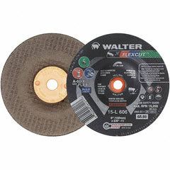 WALTER Surface Technologies - 7" Diam x 7/8" Hole, 60 Grit Surface Grinding Wheel - Aluminum Oxide, Medium Grade, 8,600 Max RPM - A1 Tooling