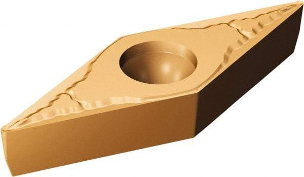 Sandvik Coromant - VBMT333 MM Grade 1125 Carbide Turning Insert - TiAlN/AlCr2O3 Finish, 35° Diamond, 3/8" Inscr Circle, 3/16" Thick, 3/64" Corner Radius - A1 Tooling