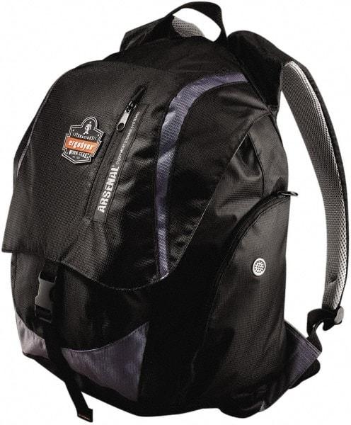 Ergodyne - 4 Pocket, 3600 Cubic Inch, Polyester Back Pack - 15 Inch Wide x 12 Inch Deep x 20 Inch High, Black, Model No. 5143 - A1 Tooling