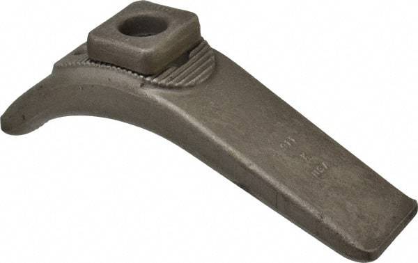 Gibraltar - 3/4" Stud, Carbon Steel, Plain Strap Clamp - 8" OAL x 2-1/8" Wide x 4" High, Plain Nose - A1 Tooling