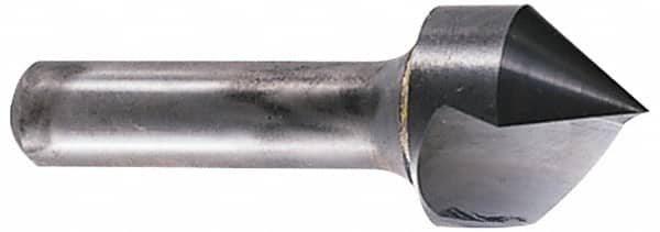 Hertel - 1-1/4" Head Diam, 3/4" Shank Diam, 1 Flute 82° Solid Carbide Countersink - A1 Tooling