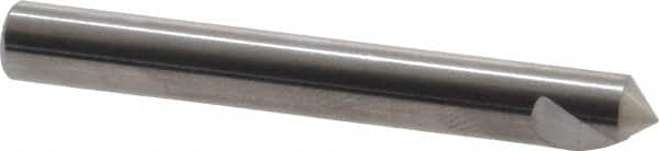 Hertel - 3/16" Head Diam, 3/16" Shank Diam, 1 Flute 100° Solid Carbide Countersink - A1 Tooling