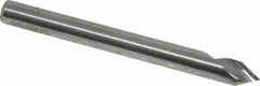 Hertel - 3/16" Head Diam, 3/16" Shank Diam, 1 Flute 60° Solid Carbide Countersink - A1 Tooling