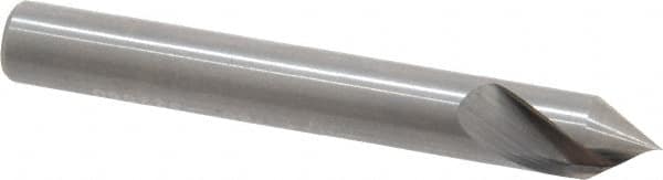 Hertel - 1/4" Head Diam, 1/4" Shank Diam, 1 Flute 60° Solid Carbide Countersink - A1 Tooling