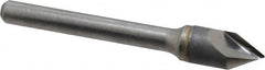 Hertel - 3/8" Head Diam, 1/4" Shank Diam, 1 Flute 60° Solid Carbide Countersink - A1 Tooling