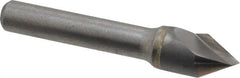 Hertel - 1/2" Head Diam, 3/8" Shank Diam, 1 Flute 60° Solid Carbide Countersink - A1 Tooling