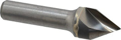 Hertel - 3/4" Head Diam, 1/2" Shank Diam, 1 Flute 60° Solid Carbide Countersink - A1 Tooling