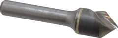 Hertel - 5/8" Head Diam, 3/8" Shank Diam, 1 Flute 82° Solid Carbide Countersink - Bright Finish, 2-5/8" OAL, Single End, Straight Shank, Right Hand Cut - A1 Tooling