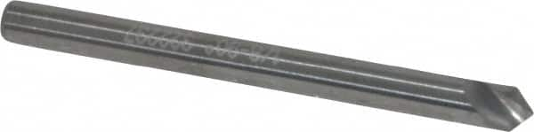 Hertel - 1/8" Head Diam, 1/8" Shank Diam, 1 Flute 90° Solid Carbide Countersink - A1 Tooling