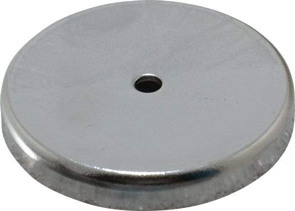 Mag-Mate - 2.03" Diam, 5/16" Cup Height, 5/16" Overall Height, 74 Lb Average Pull Force, 74 Lb Max Pull Force, Neodymium Rare Earth Cup Magnet - Through Hole Style, 3/16" Cup ID, 7/16" Magnet ID, Galvanized - A1 Tooling