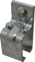 National Mfg. - 300 Lb Capacity, Galvanized, Single Splice Box Rail Bracket - 2" Long, 4-1/2" High, 2-1/4" Wide - A1 Tooling