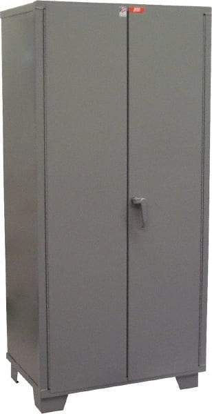 Jamco - 4 Shelf Locking Storage Cabinet - Steel, 36" Wide x 24" Deep x 78" High, Gray - A1 Tooling