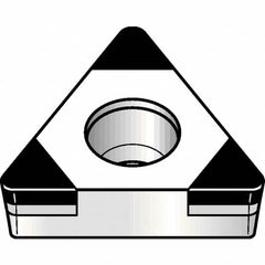 Kennametal - TCGW21.52 MT Grade KBH20 PCBN Turning Insert - Nano-Composite Finish, 60° Triangle, 1/4" Inscr Circle, 3/32" Thick, 1/32" Corner Radius - A1 Tooling