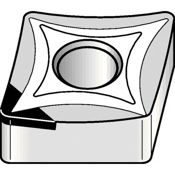 Kennametal - CNMS432 F Grade KD1425 Polycrystalline Diamond (PCD) Turning Insert - 80° Diamond, 1/2" Inscr Circle, 3/16" Thick, 1/32" Corner Radius - A1 Tooling