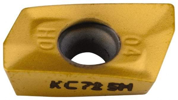 Kennametal - EP1004 HD Grade KC725M Carbide Milling Insert - TiN/TiCN/TiN Finish, 0.148" Thick, 0.4mm Corner Radius - A1 Tooling