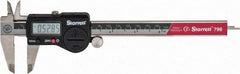 Starrett - 0 to 150mm Range, 0.01mm Resolution, IP67 Electronic Caliper - Stainless Steel with 1-1/2" Stainless Steel Jaws, 0.02mm Accuracy, Serial Output - A1 Tooling