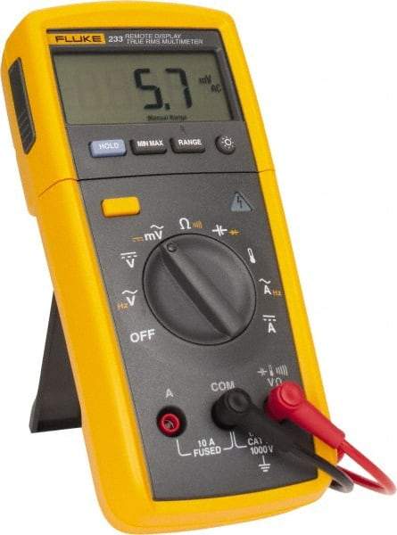 Fluke - 233, CAT IV, CAT III, 1,000 VAC/VDC, Digital True RMS Auto Ranging Manual Ranging Multimeter - 40 mOhm, Measures Voltage, Capacitance, Current, Resistance - A1 Tooling