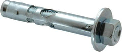 Powers Fasteners - 3/4" Diam, 3/4" Drill, 4-1/4" OAL, Sleeve Concrete Anchor - 1018 Steel, Hex Nut Head, Hex Drive - A1 Tooling