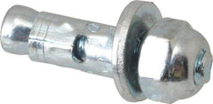 Powers Fasteners - 1/4" Diam, 1/4" Drill, 5/8" OAL, Sleeve Concrete Anchor - 1018 Steel, Acorn Nut Head, Hex Drive - A1 Tooling