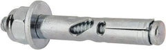 Powers Fasteners - 1/4" Diam, 1/4" Drill, 1-3/8" OAL, Sleeve Concrete Anchor - 1018 Steel, Acorn Nut Head, Hex Drive - A1 Tooling