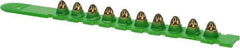 Powers Fasteners - 10 Load, Green, 0.27 Caliber, Power Load Strip Powder Actuated Load - 7" Wide x 2" Deep x 1-1/2" High, For Use with HILTI DX350; HILTI DX36M; HILTI DX451; HILTI DX460; P3500; P3600; PA351; PA3500; RAMSET SA270; VIPER - A1 Tooling