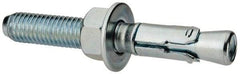 Powers Fasteners - 1/2" Diam, 1/2" Drill, 3-3/4" OAL, Wedge Expansion Concrete Anchor - 1018 Steel, Zinc-Plated Finish, Hex Nut Head, Hex Drive, 2" Thread Length - A1 Tooling