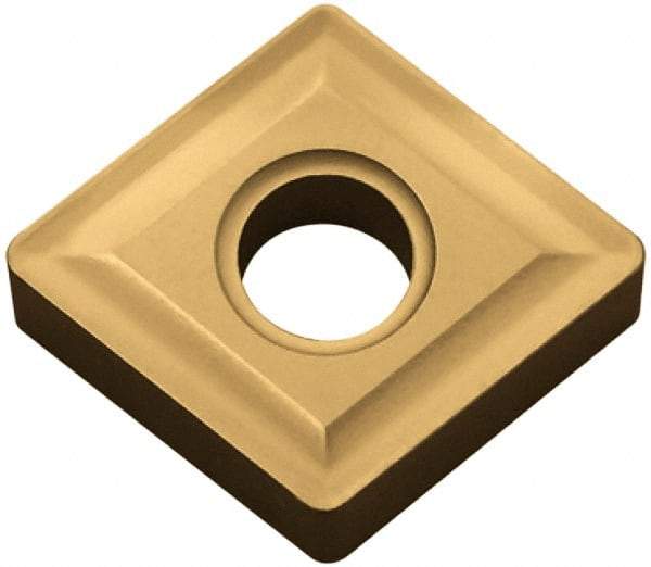 Kyocera - CNGA432 Grade TN60 Cermet Turning Insert - TiCN/NbC Finish, 80° Diamond, 1/2" Inscr Circle, 3/16" Thick, 1/32" Corner Radius - A1 Tooling