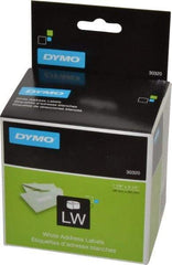 Dymo - 3-1/2" Long, White Die Cut Paper with Semi Perm. Adhesive Shipping Label - For DYMO LabelWriter Printers - A1 Tooling