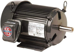 US Motors - 2 Max hp, 1,725 Max RPM, Three Polyphase Electric AC DC Motor - 208-230/460 V Input, Single Phase, 56HZ Frame, 5/8" Shaft Diam, Rigid Mount, TEFC Enclosure - A1 Tooling