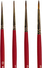 Wooster Brush - #2 Sable Artist's Paint Brush - 1/8" Wide, 21/64" Bristle Length, 5-3/4" Plastic Handle - A1 Tooling