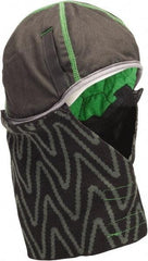 MSA - Universal Size, Black/Gray/Green, Underneath Hard Hat Winter Liner - Long Neck with Detachable Bottom Length, 3 Layer - A1 Tooling