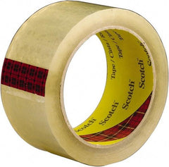 3M - 2" x 55 Yd Clear Rubber Adhesive Sealing Tape - Polypropylene Film Backing, 2.6 mil Thick, 60 Lb Tensile Strength, Series 3743 - A1 Tooling