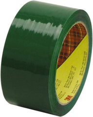 3M - 2" x 55 Yd Green Rubber Adhesive Sealing Tape - Polypropylene Film Backing, 2.5 mil Thick, 60 Lb Tensile Strength, Series 373 - A1 Tooling