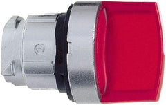 Schneider Electric - 22mm Mount Hole, 3 Position, Handle Operated, Selector Switch - Red, Momentary (MO), Illuminated, Shock, Vibration and Water Resistant - A1 Tooling